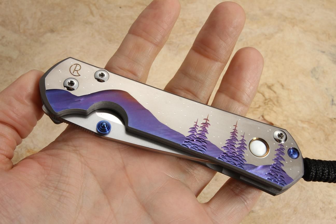 Chris Reeve Knives Large Sebenza 31 Night Sky Folding Knife Unique