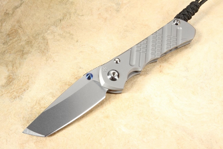 Chris Reeve Small Inkosi Tanto Cross Hatch - Glass Blasted - MagnaCut