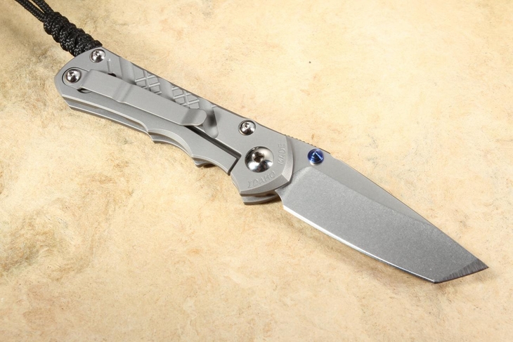 Chris Reeve Small Inkosi Tanto Cross Hatch - Glass Blasted - MagnaCut