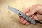 Chris Reeve Small Inkosi Tanto Cross Hatch - Glass Blasted - MagnaCut