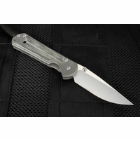 Chris Reeve Small Sebenza 21 Micarta Inlay Folding Knife - Left Hand