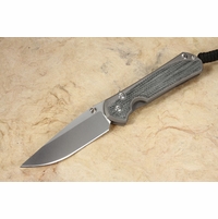 Chris Reeve Small Sebenza 31 Black Canvas Micarta - MagnaCut