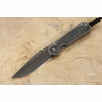 Chris Reeve Small Sebenza 31 Black Micarta & Ladder Damascus