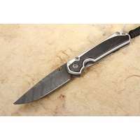 Chris Reeve Small Sebenza 31 Bog Oak & Boomerang Damascus #1