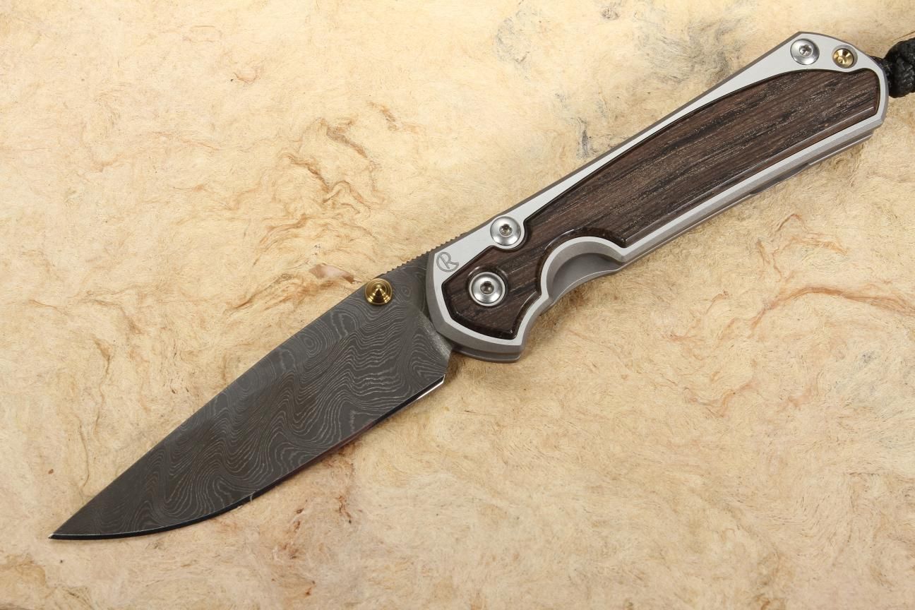 Small Sebenza 31 Bog Oak & Damascus KnifeArt + Free Shipping