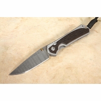Chris Reeve Small Sebenza 31 Bog Oak & Ladder Damascus #10