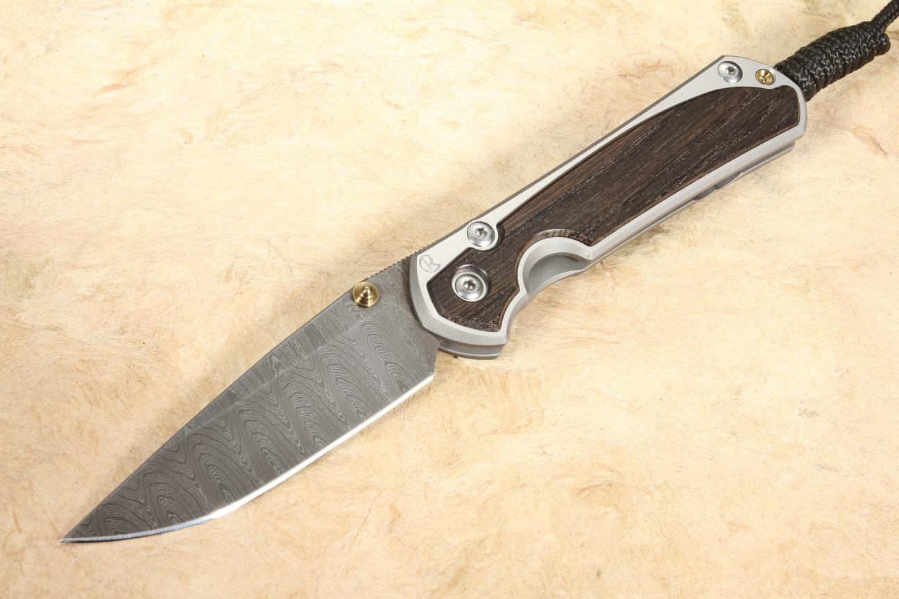 Small Sebenza 31 Box Elder & Damascus KnifeArt + Free Shipping