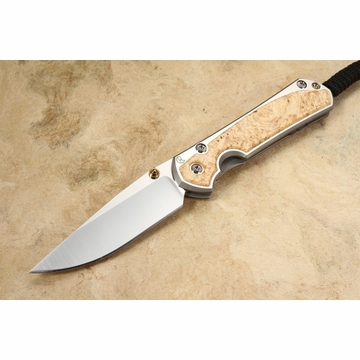 Chris Reeve Small Sebenza 31 Box Elder #1 - Polished - Double Lugs