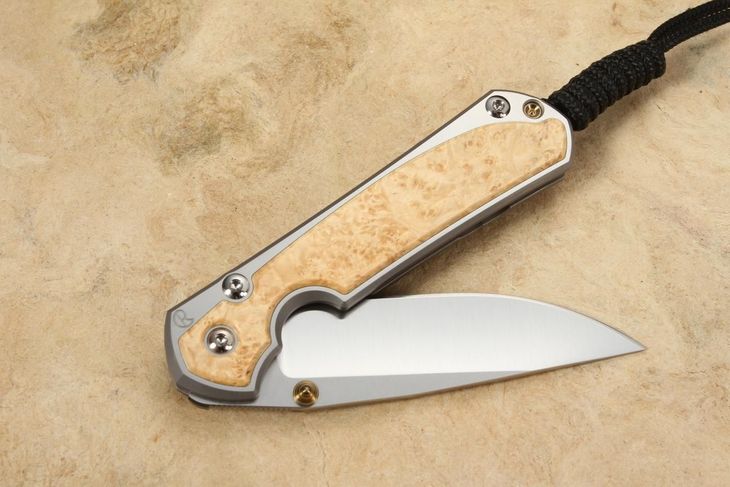 Chris Reeve Small Sebenza 31 Box Elder #2 - Polished - Double Lugs