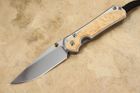 Chris Reeve Small Sebenza 31 Box Elder #2 - Polished - Double Lugs