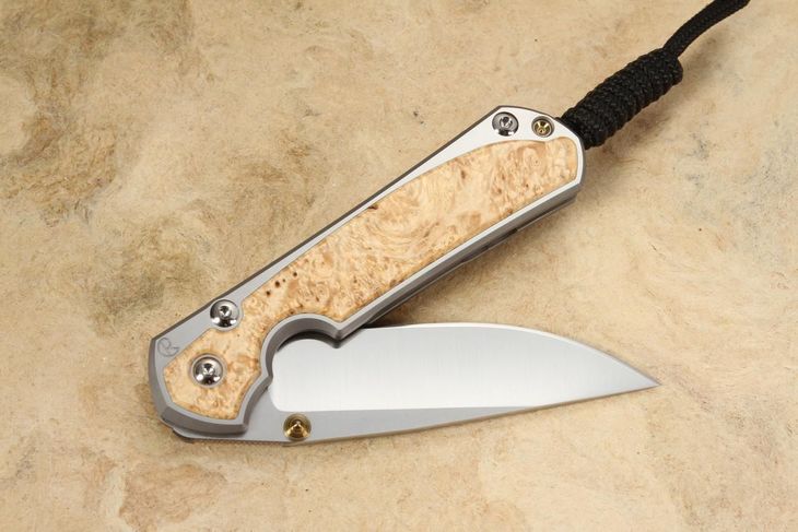 Chris Reeve Small Sebenza 31 Box Elder #1 - Polished - Double Lugs