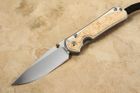 Chris Reeve Small Sebenza 31 Box Elder #3 - Polished - Double Lugs