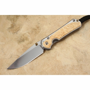 Chris Reeve Small Sebenza 31 Box Elder #2 - Polished - Double Lugs