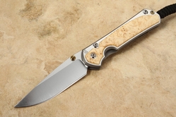 Chris Reeve Small Sebenza 31 Box Elder #3 - Polished - Double Lugs