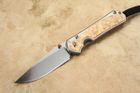 Chris Reeve Small Sebenza 31 Box Elder #5 - Polished - Double Lugs