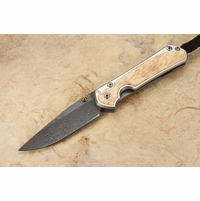 Chris Reeve Small Sebenza 31 Box Elder & Boomerang Damascus #10