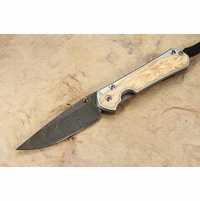 Chris Reeve Small Sebenza 31 Box Elder & Boomerang Damascus #11