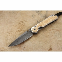 Chris Reeve Small Sebenza 31 Box Elder & Boomerang Damascus #2