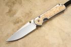 Chris Reeve Small Sebenza 31 Box Elder #1 - Polished - Double Lugs