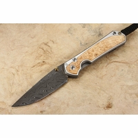 Chris Reeve Small Sebenza 31 Box Elder & Boomerang Damascus #4