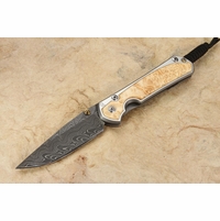 Chris Reeve Small Sebenza 31 Box Elder & Boomerang Damascus #5