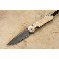 Chris Reeve Small Sebenza 31 Box Elder & Boomerang Damascus #6