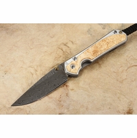 Chris Reeve Small Sebenza 31 Box Elder & Boomerang Damascus #7