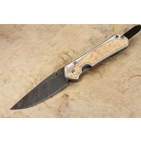 Chris Reeve Small Sebenza 31 Box Elder & Boomerang Damascus #8