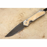 Chris Reeve Small Sebenza 31 Box Elder & Boomerang Damascus #9