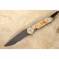 Chris Reeve Small Sebenza 31 Box Elder & Ladder Damascus #2