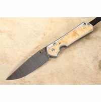 Chris Reeve Small Sebenza 31 Box Elder & Ladder Damascus #5
