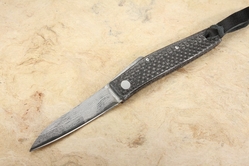 Hiroaki Ohta Custom OFF-L Lightning Strike Carbon Fiber and San Mai Friction Folder #1