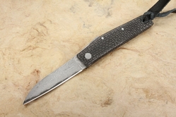 Hiroaki Ohta Custom OFF-L Lightning Strike Carbon Fiber and San Mai Friction Folder #2