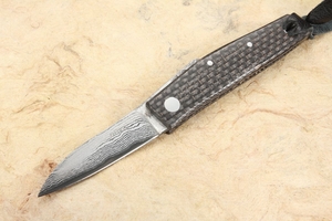Hiroaki Ohta Custom OFF-S Copper Lightning Strike Carbon Fiber and San Mai Damascus #1