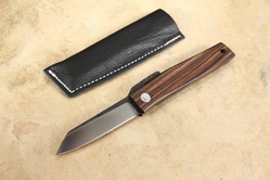 Hiroaki Ohta FK7 Ebony Wood Friction Folder - Higonokami Style