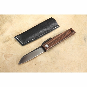 Hiroaki Ohta FK7 Ebony Wood Friction Folder - Higonokami Style