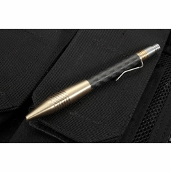 筆記具 Matthew Martin 400 Series Bronze Carbon Matthew Martin 400BCF Tactical Click Pen - KnifeArt.com