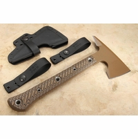 RMJ Tactical Jenny Wren Spike Tomahawk - Troy Coyote Tan - Hyena Brown
