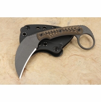 RMJ Tactical Korbin Karambit - Hyena Brown