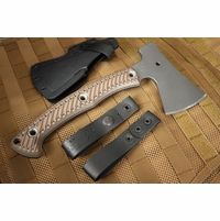 RMJ Tactical Little Bird Camp Axe - Hyena Brown