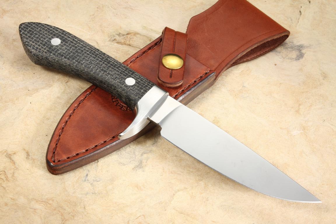 White River Sendero Classic Black Burlap Micarta Best Price