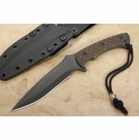 Spartan Blades Ares Black Blade / Green Micarta - Kydex Sheath - MagnaCut