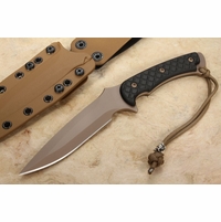 Spartan Blades Ares Flat Dark Earth & Black  - Tan Kydex Sheath -S35VN