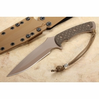 Spartan Blades Ares Flat Dark Earth & Green - Tan Kydex Sheath -S45VN
