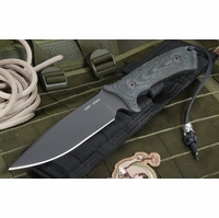 Spartan Blades Difensa Black / Black - Black Nylon - MagnaCut