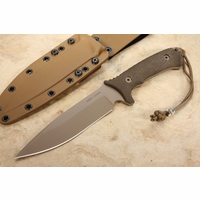 Spartan Blades Difensa FDE / Green - Tan Kydex Sheath - MagnaCut