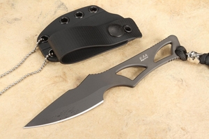 Spartan Blades Enyo - Black - Neck Knife Fixed Blade - CPM MagnaCut