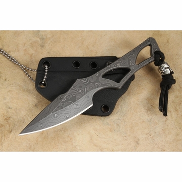 Spartan Blades Exclusive Enyo Fixed Blade with Stainless Raindrop Damascus