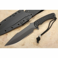 Spartan Blades Horkos - Flat Black & Black Micarta - Kydex Sheath - MagnaCut