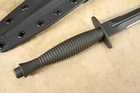 Spartan Blades Ronin F/S Dagger - Black Handle - Black MagnaCut Blade - Black Kydex